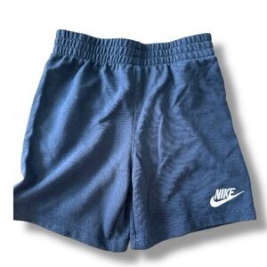 Nike Boys Athletic Shorts Size 5–6Y Blue Elastic Waist Activewear